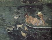 Mary Cassatt Summer times oil on canvas